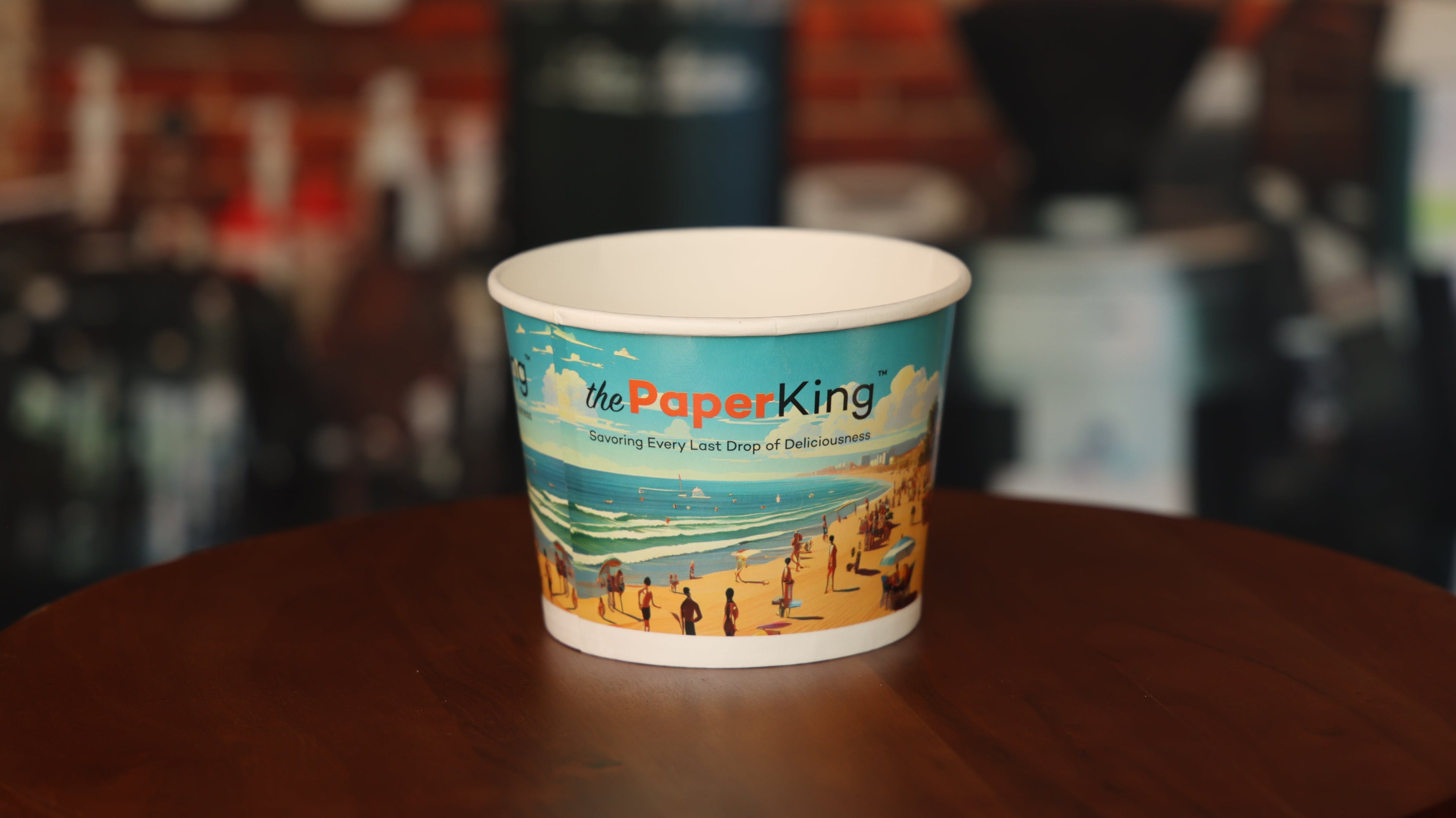 Custom Paper Food Container |  Round | Full Print