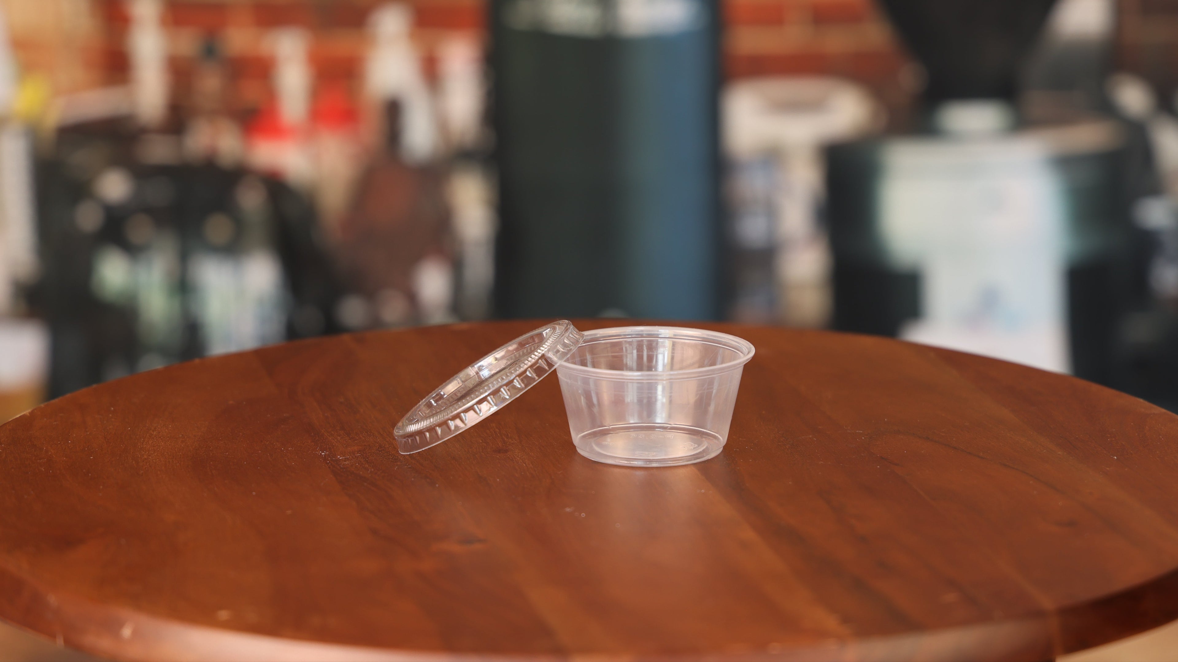 Lid for PET Plastic Portion Cup